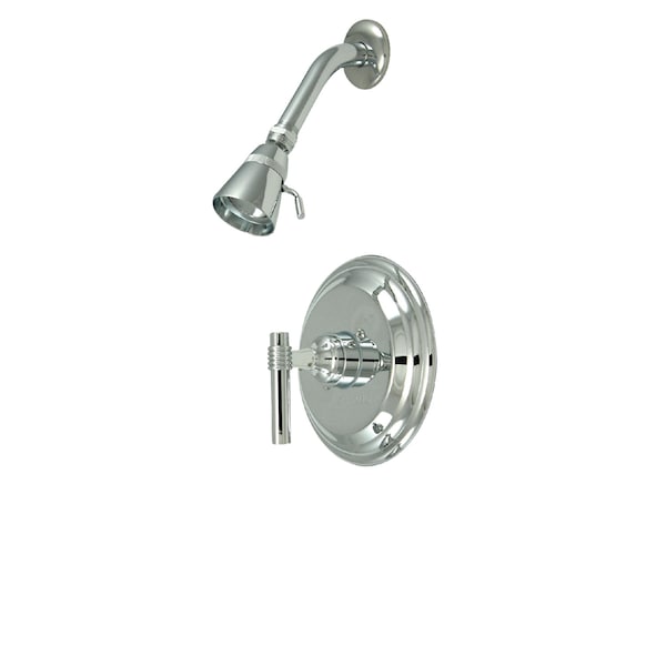 Shower Faucet, 2, Wall Mount, Polished Chrome